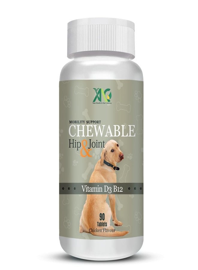 ANC Chewable Hip & Joint Chicken Flavour Supplements for Pets with Vitamin D3, B12 (90 Tablet) - Image 1