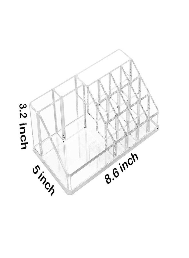 HELIMIX Makeup Organizer | Lipstick For Storage | Make Up, Cosmetic, Skincare Organiser For Women | Elegant Makeup Vanity With Transparent Display Lipistic Case Lip Gloss Tower combo (pack of 2) - Image 4
