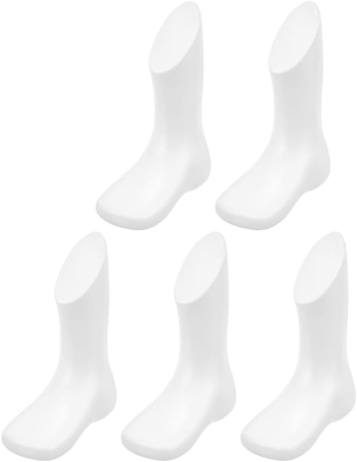 Toyvian 5pcs Foot Model for Boy Girl Shoes Lightweight Plastic Mannequin Feet for Sock Display for Retail Use Boy Girl Multipurpose Display for Boy Girl - Image 1