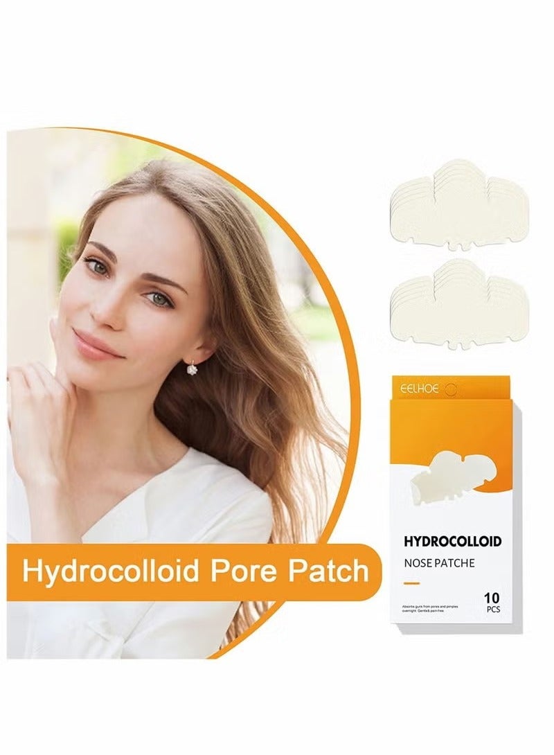 إيلهو Nose Strip,Pimple Patche,Nose Sticker,Mighty Patch,Zits Strip,Hydrocolloid Patche,for Nose Pore,Zit,and Oil,Dermatologist,Approved Overnight Pore Strips to Absorb Acne Nose Gunk(10 Pcs) - Image 4
