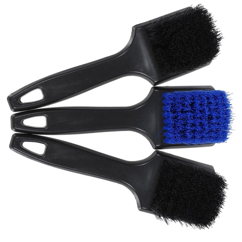Baluue 3pcs Car Detailing Brush Set for Wheels Tires Sturdy Design Easy Storage - Image 2