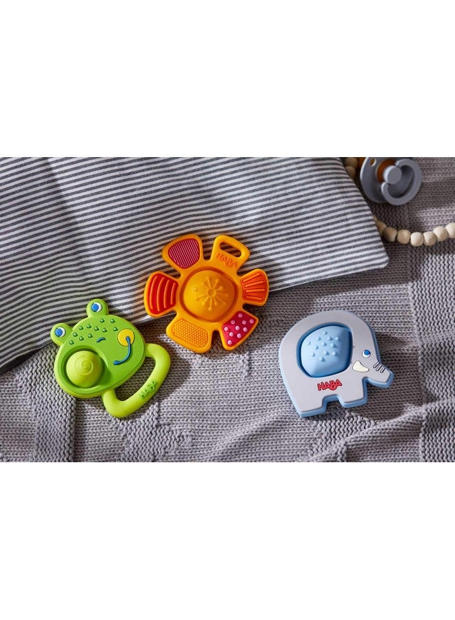 HABA Silicone Teethers for Babies 6-18 Months - Popping Elephant Fidget Toy Silicone Teether Ring and Grasping Toy for Safe Sensory Development - Dishwasher Safe Baby Essentials - Image 3