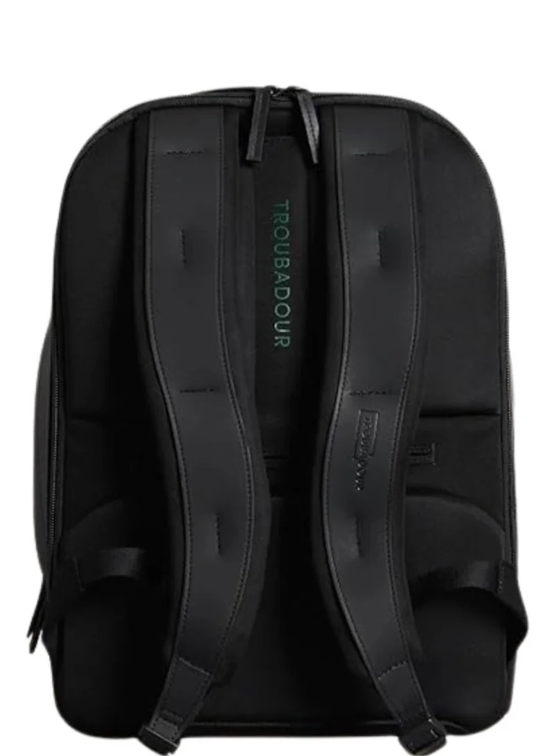 Troubadour Troubadour Backpack Premium Versatile Circular Backpack 2 Front Pockets Lightweight Waterproof Great for Travel, Work, the Gym, Sports - Black