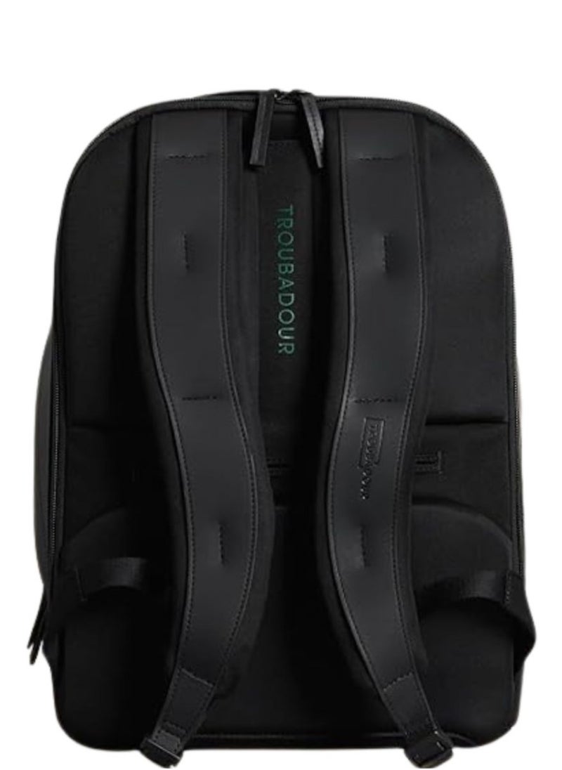 Troubadour - Troubadour Backpack Premium Versatile Circular Backpack 2 Front Pockets Lightweight Waterproof Great for Travel, Work, the Gym, Sports - Black - Image 1