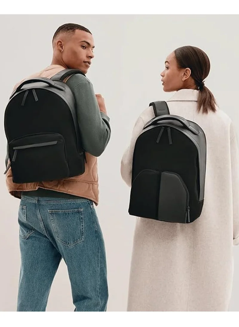 Troubadour Troubadour Backpack Premium Versatile Circular Backpack 2 Front Pockets Lightweight Waterproof Great for Travel, Work, the Gym, Sports - Black