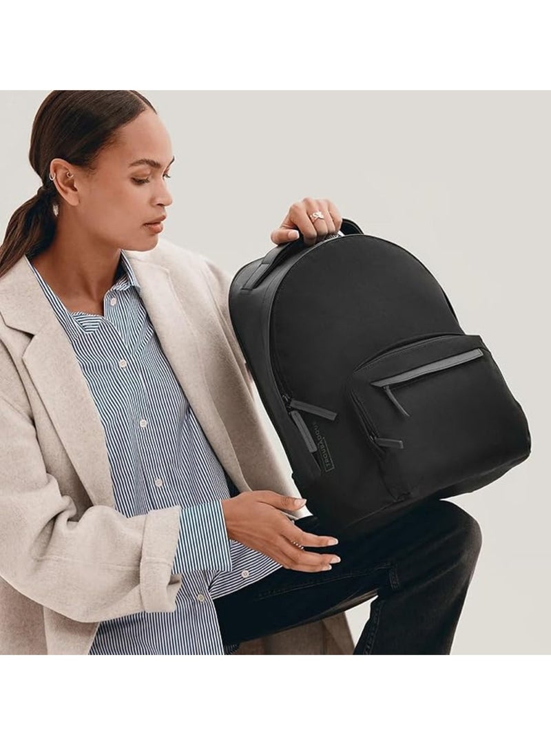 Troubadour - Troubadour Backpack Premium Versatile Circular Backpack 2 Front Pockets Lightweight Waterproof Great for Travel, Work, the Gym, Sports - Black - Image 1