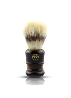 Synthetic Hair Shaving Brush for Men's Personal and Professional Shaving (Dark Horn)