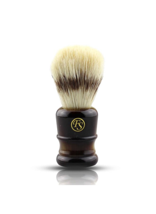 Frank FS shaving - Synthetic Hair Shaving Brush for Men's Personal and Professional Shaving (Dark Horn) - Image 1
