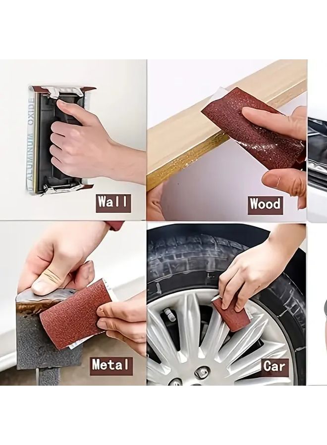 60 حبيبة 236.22 بوصة لفة ورق صنفرة أكسيد الألومنيوم لتلميع الخشب والمعادن والجدران الجافة - Image 4