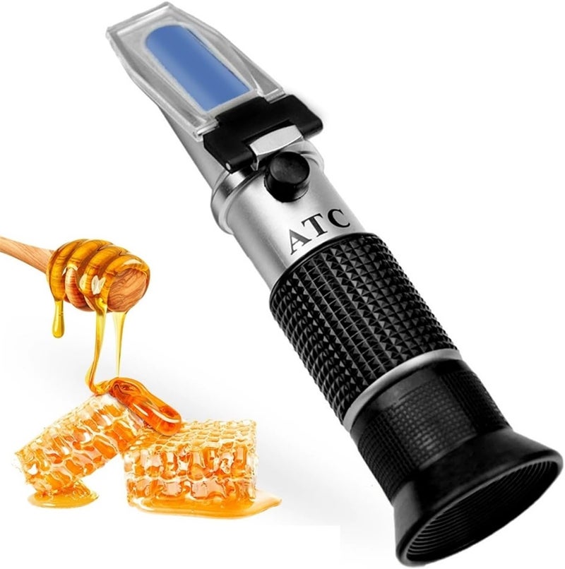 3 in 1 Handheld Honey Refractometer Moisture Baume Scale Range 58-90% Sugar Refraction Tester - Image 1