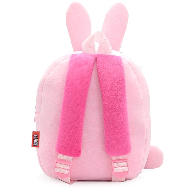Plush Kids Backpack, Rabbit Animal Design, Soft Lightweight School Bag for Toddlers and Preschool Kids - Image 5
