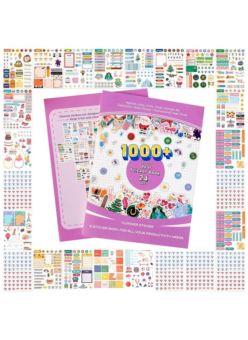 Home Smart Home Smart Planner Book Stickers Kit for Kids Self-Adhesive Sticker of 24 Sheets Decorative Calendar and Add Ons Stickers  - Image 1