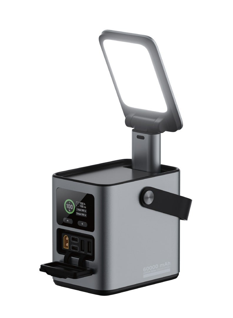 جرين ليون بنك طاقة بسعة 60000 مللي أمبير 140 واط PD للشحن السريع، شاحن محمول مع 2 منفذ USB-C و 2 منفذ USB-A، إدخال طاقة شمسية 100 واط، محطة طاقة 230 واط، حزمة بطارية للشحن السريع لجهاز MacBook، الكمبيوتر المحمول، iPad Pro، iPhone 17 Series، Galaxy S25U. - Image 1