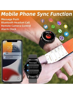 KASTWAVE Smart Watch with Earbuds, 2 in-1 Smart Watch for iPhone Compatible, Blood Pressure Watch Pro for Men, IP X7 Waterproof Fitness Tracker MP3, Voice Recorder, Heart Rate Sleep Monitor, Long Time Standby  - Image 4