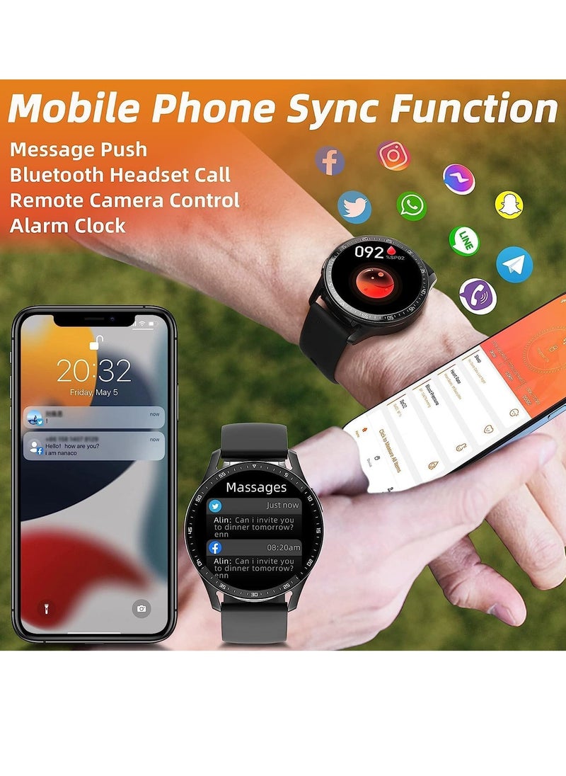 KASTWAVE Smart Watch with Earbuds, 2 in-1 Smart Watch for iPhone Compatible, Blood Pressure Watch Pro for Men, IP X7 Waterproof Fitness Tracker MP3, Voice Recorder, Heart Rate Sleep Monitor, Long Time Standby  - Image 4