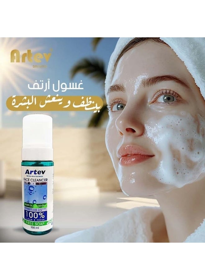Artev Facial Cleansing Foam – 150ml – Gentle Deep Cleansing Face Wash for All Skin Types - Image 5