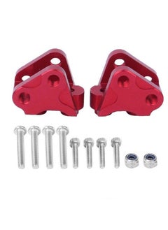 Dilwe Rc Link Mount Front Rear Lower Shock Linkage Link Mount Compatible With Scx10Ii Axial Rc Car( Red )  - Image 1