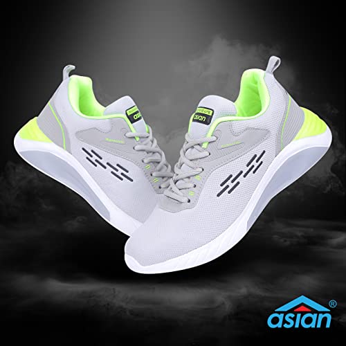 Asian أحذية جري رمادية للرجال من ASIAN - 8 UK - Image 3