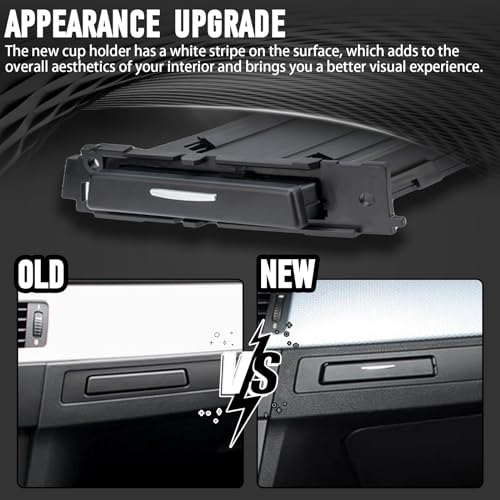 WEILEITE Replacement Cup Holder Compatible with BMW 3 Series E90 E92 328i E93 E91 335i 330i 325i 325xi 328xi 323i 330xi 335xi 335is 335d 2006-2013 Replace 51459173463 51459173469 - Image 2