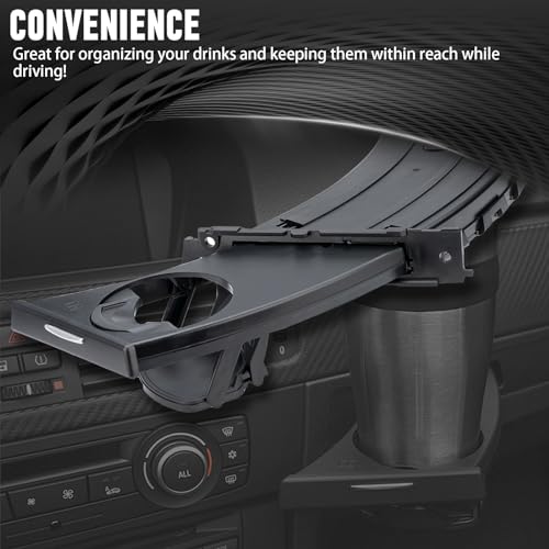 WEILEITE Replacement Cup Holder Compatible with BMW 3 Series E90 E92 328i E93 E91 335i 330i 325i 325xi 328xi 323i 330xi 335xi 335is 335d 2006-2013 Replace 51459173463 51459173469 - Image 4