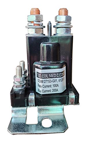 Dr.Acces 14 Volt EZGO Solenoid for E-Z-GO Gas Models 14V Golf Cart Solenoid Replace#612813 27153G01 - Image 1