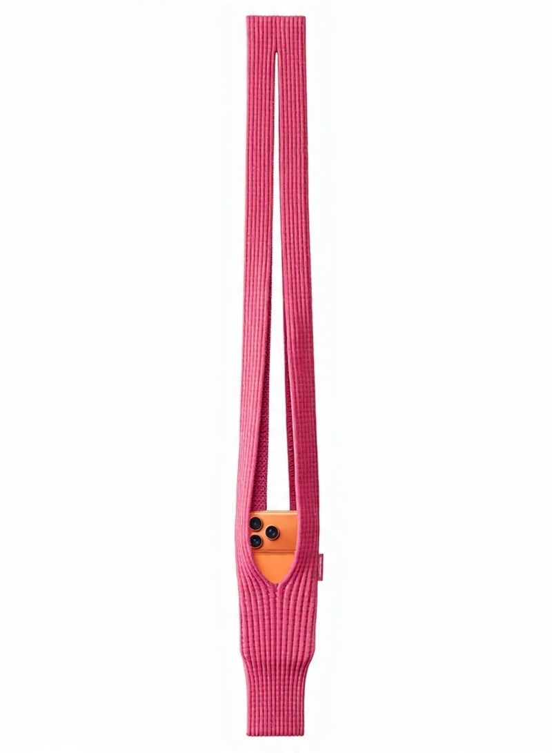 iPhone Pocket Strap - Eco-Friendly Short Strap 3D Knit Phone Pocket for iPhone 17 16 15 | Handheld & Wristlet Sleeve Pouch | High Elastic Stretch Nylon Polyester Protective Case | Sustainable Soft Fabric, Shock-Absorbing, Mini Bag Accessory | Casual Versatile Style for On-the-Go - Image 1