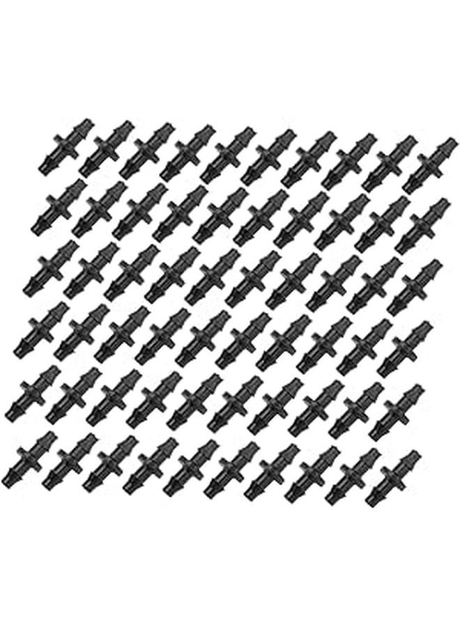 100Pcs 4 7mm Barbed Drip Irrigation Fittings Straight Connector Hose Sprinklers For Garden Lawn Plant Watering - Image 1