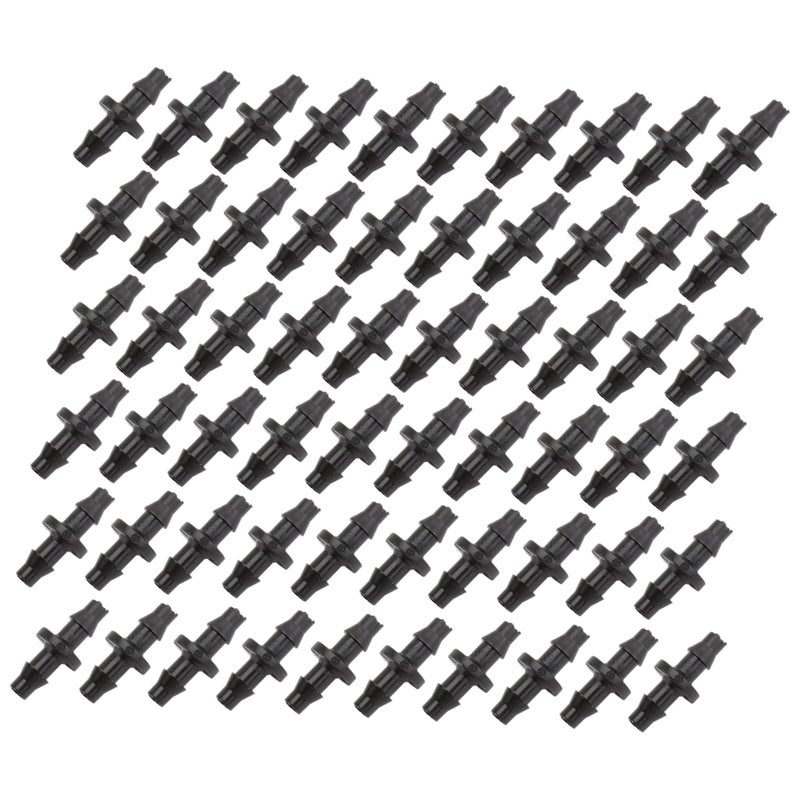 100Pcs 4 7mm Barbed Drip Irrigation Fittings Straight Connector Hose Sprinklers For Garden Lawn Plant Watering - Image 2