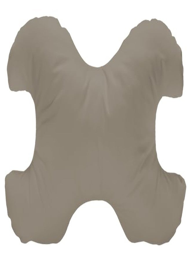 Save My Face!" Pillow THE Original Anti-Wrinkle PILLOWETTE Le Grand Pillow (Grey, 500 Thread Count 100% Cotton) - Image 1