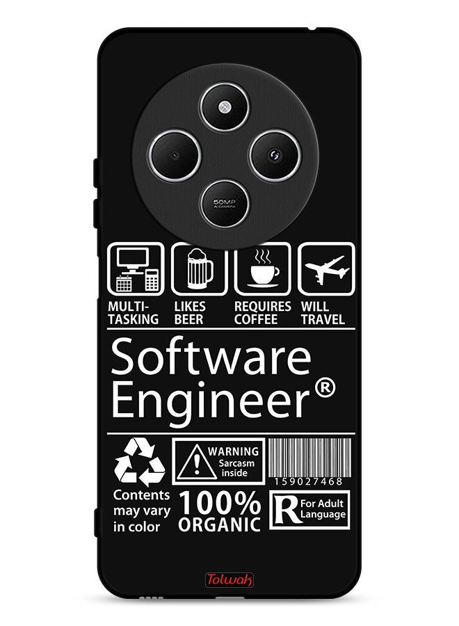 Tolwak Xiaomi Redmi 14R 5G Protective Case Cover Software Engineer Sticker - Image 1