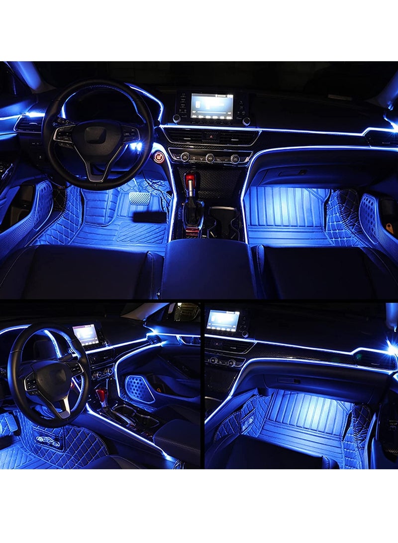 Loquat EL Wire Car LED Interior Strip Light, USB Neon Wire Lights Glowing Electroluminescent Wire Ambient Lighting Kit for Car Decorations Interior (5M/16.5FT) - Image 5