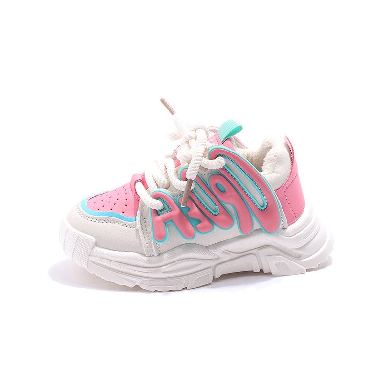 Mesh Sneakers Lightweight Flexible Sole Walking Shoes For Kids Indoor And Outdoor Activities - Image 1