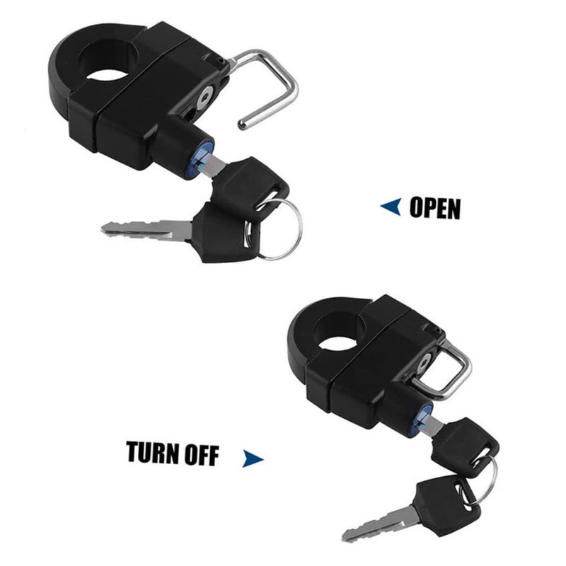 Motorcycle Helmet Lock 25mm Portable Handlebar Key Lock for Scooter Anti Theft Security - Image 3