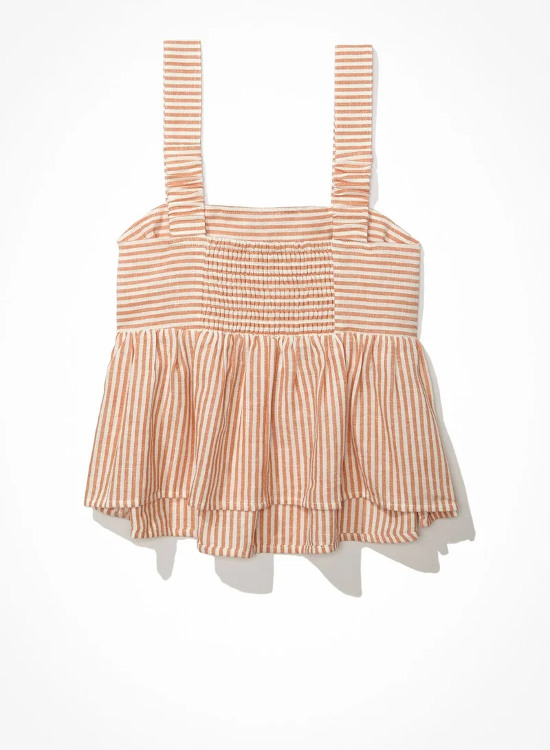 American Eagle Strappy Floral Printed Top