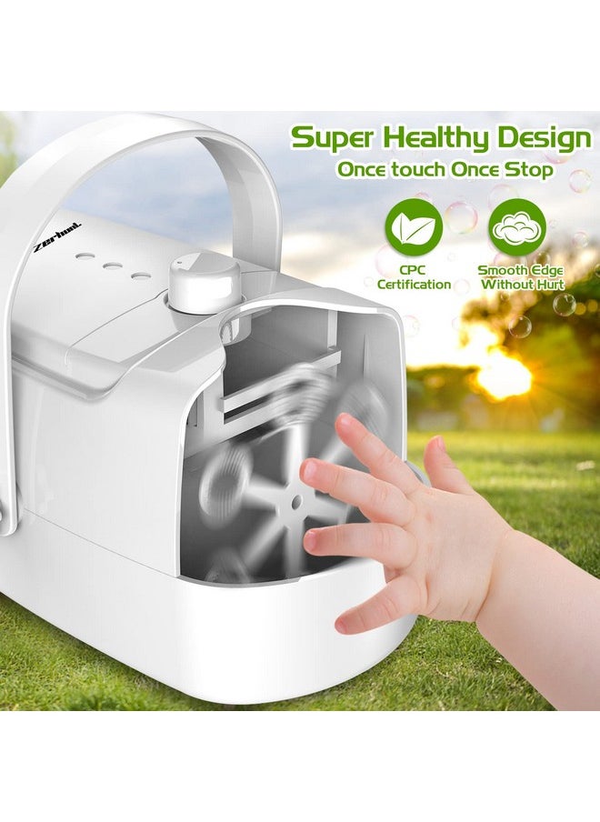Zerhunt - Bubble Machine Durable Automatic Bubble Blower 18000+ Big Bubbles Per Minute Bubbles For Kids Toddlers Bubble Maker Operated By Plugin Or Batteries Bubble Toys For Indoor Outdoor Birthday Party - Image 1