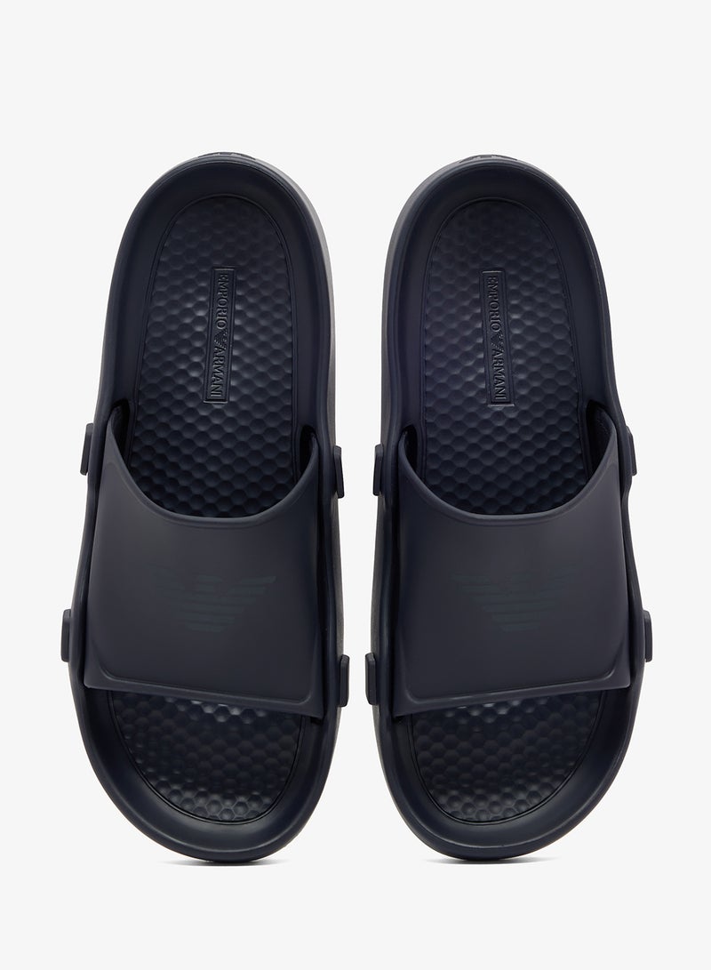 EMPORIO ARMANI Logo Beachwear Slide - Image 4