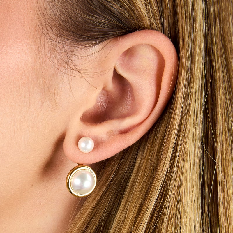 Karl Lagerfeld Klayr14 Pearl Earrings - Image 5