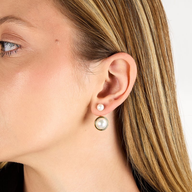 Karl Lagerfeld Klayr14 Pearl Earrings - Image 4