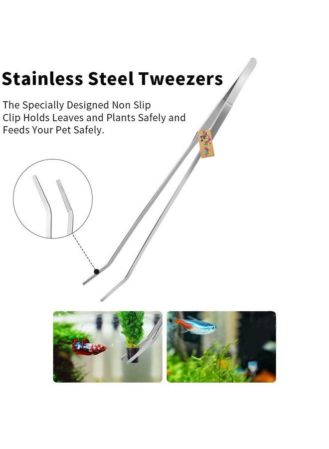 Western Era Aquarium 27Cm Curved Tweezer,Fish Tank Landscaping Pruning, Plant Trimming Tools, High Hardness, Toughness, Durable, Non-Deform & Fracture, Special Design, Stable, Easy To Hold, Clean - Image 3