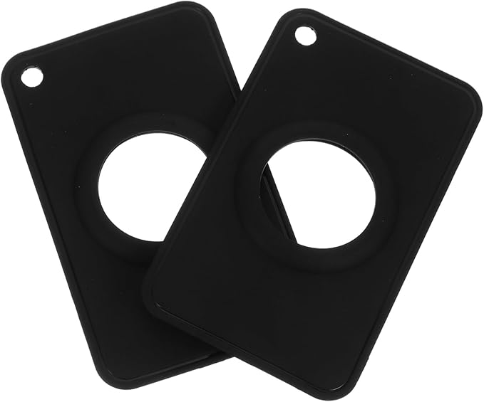 Black Protective Cover For Wallet Backpack Clutch Handbag Elegant Charm Pouch 2 Pieces - Image 1
