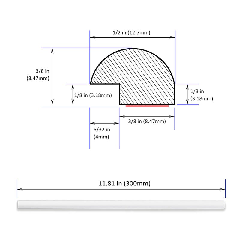 Tilingview 10-Pcs Peel and Stick Tile Edge Trim, 12 Inches Self-Adhesive Tile Edging Decorative Pencil Tile, PVC Molding Tile Trim for Backsplash (White) - Image 4