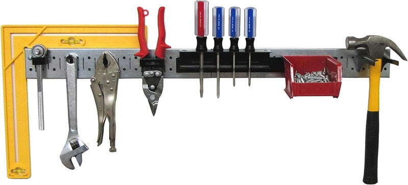 Wall Control Metal Pegboard Strip - Galvanized Pegboard - Image 2