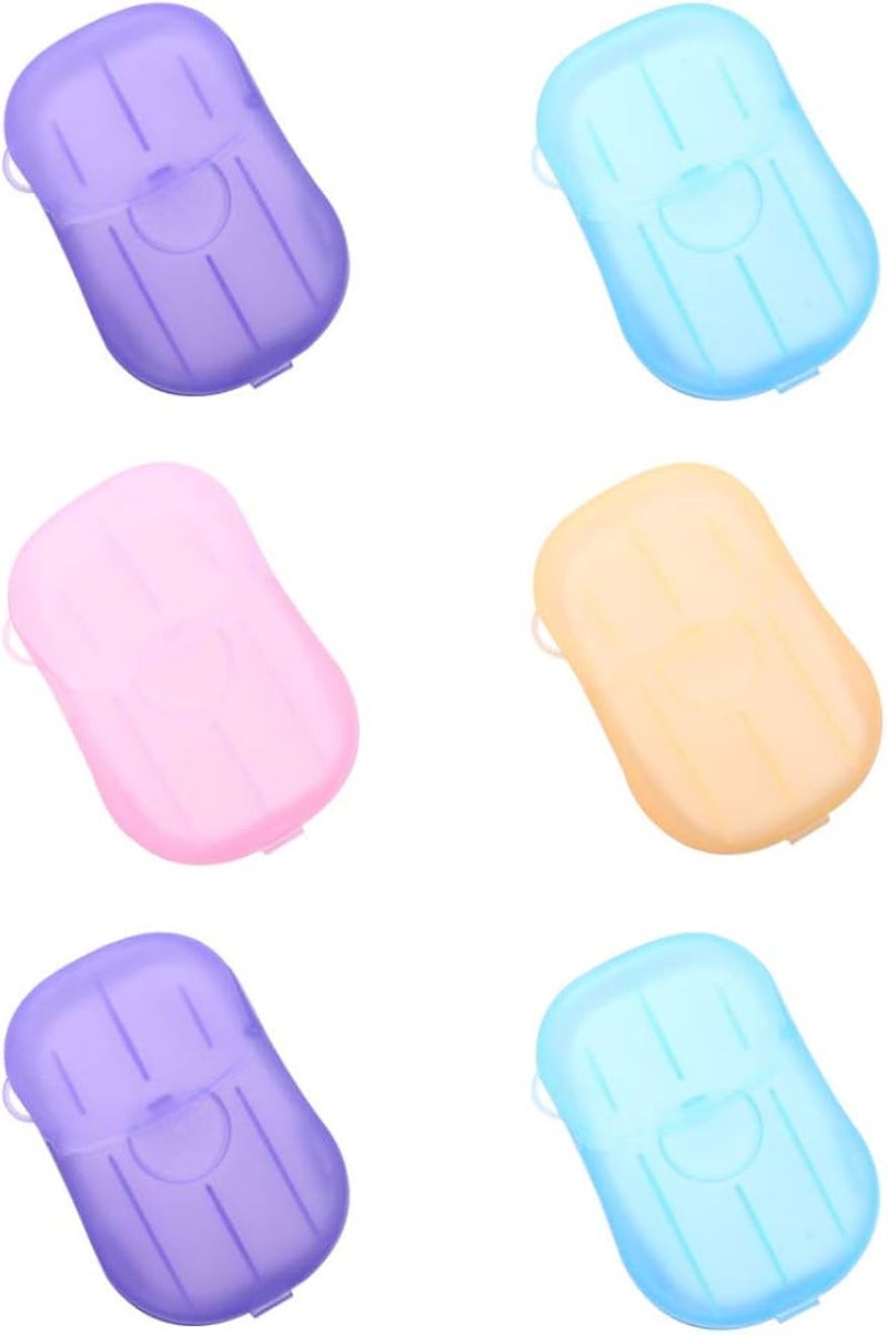 Portable Travel Soap Paper Sheets Disposable Hand Washing Bath Scented Paper Soap Random Color, Random Color, One size