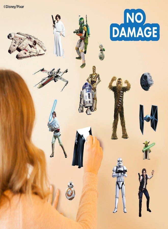 WALL PALZ Star Wars Wall Decals - Set of 17 Removable Vinyl Stickers for Kids Bedroom Playroom Bathroom - Peel and Stick Room Décor - Image 4