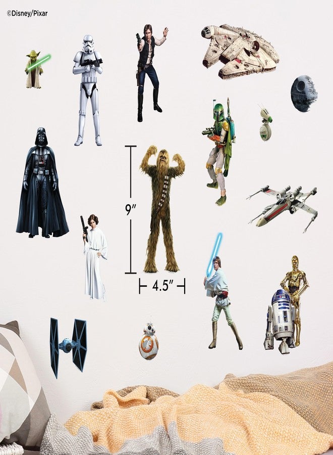 WALL PALZ Star Wars Wall Decals - Set of 17 Removable Vinyl Stickers for Kids Bedroom Playroom Bathroom - Peel and Stick Room Décor - Image 5