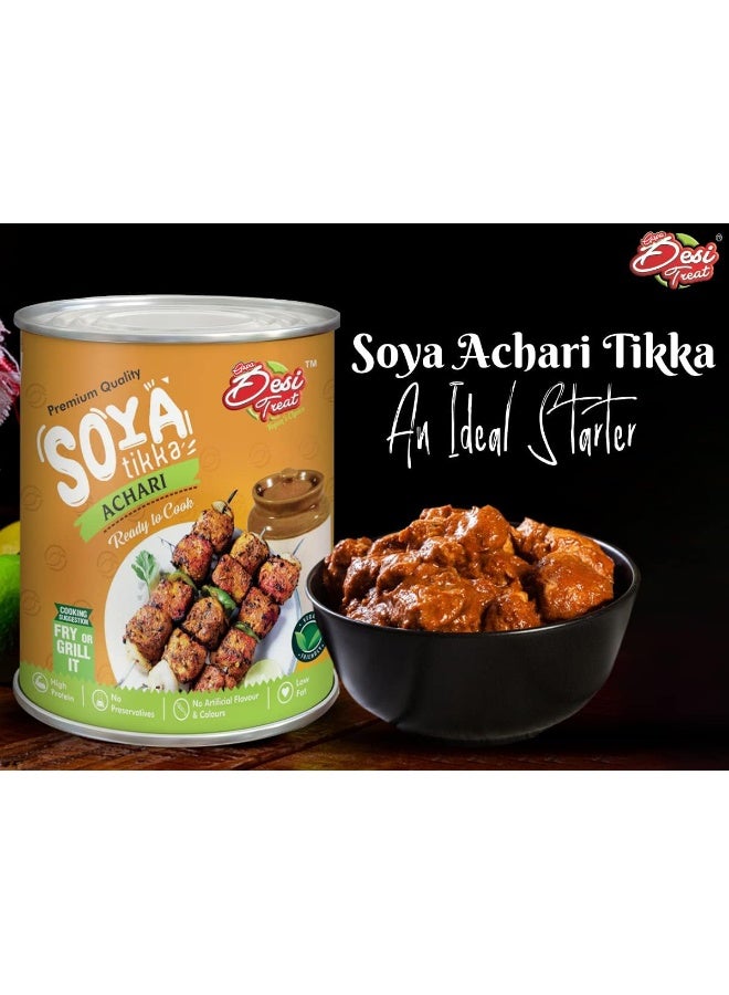 Desi Treat Achari Soya Tikka (Ready to Cook), 800g - Image 4