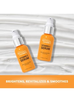 RETINOL Retinol + Vitamin C Face Serum - Anti Aging Facial Serum, Evens Skin Tone, Diminishes Fine Lines and Wrinkles, Sun Damage & Dark Spots, Restores Radiance, Locks In Moisture - 1 FL. Oz  - Image 4