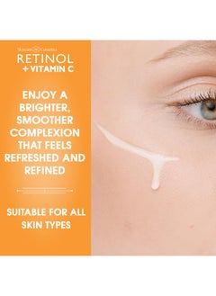 RETINOL Retinol + Vitamin C Face Serum - Anti Aging Facial Serum, Evens Skin Tone, Diminishes Fine Lines and Wrinkles, Sun Damage & Dark Spots, Restores Radiance, Locks In Moisture - 1 FL. Oz  - Image 5