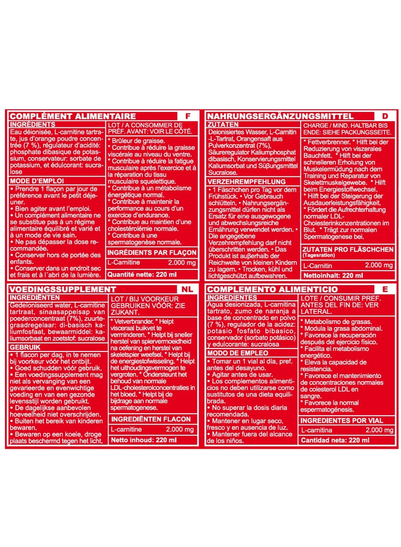 Marnys L-Carnitine 2000 mg - Liquid Fat Burner - Weight Loss Support - Muscle Recovery - Boosts Physical Performance & Metabolism - 20 Drinkable Vials  - buy 1 get 1 free - Image 4