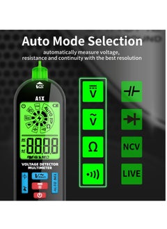 Generic Smart Digital Multimeter, Rechargeable Voltmeter, Capacitance Diode Current Resistance Continuity Frequency AC DC Voltage Tester  - Image 3